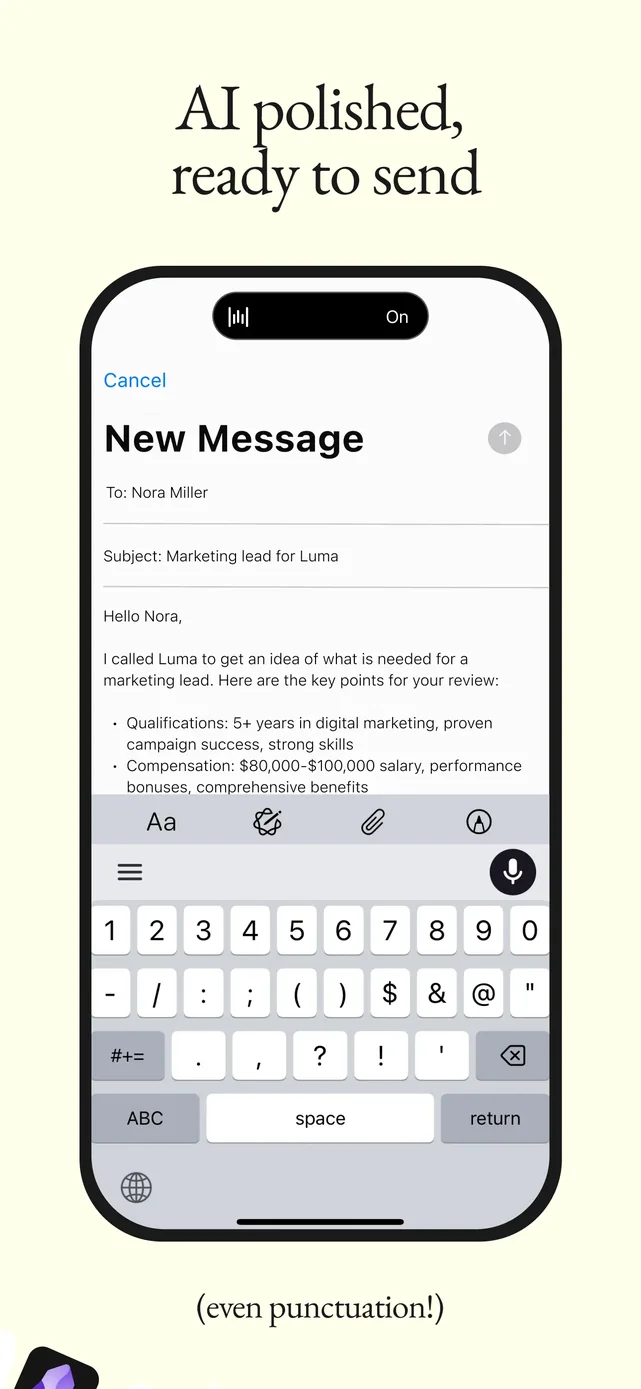 Wispr Flow: AI Voice Keyboard App Store screenshot 3