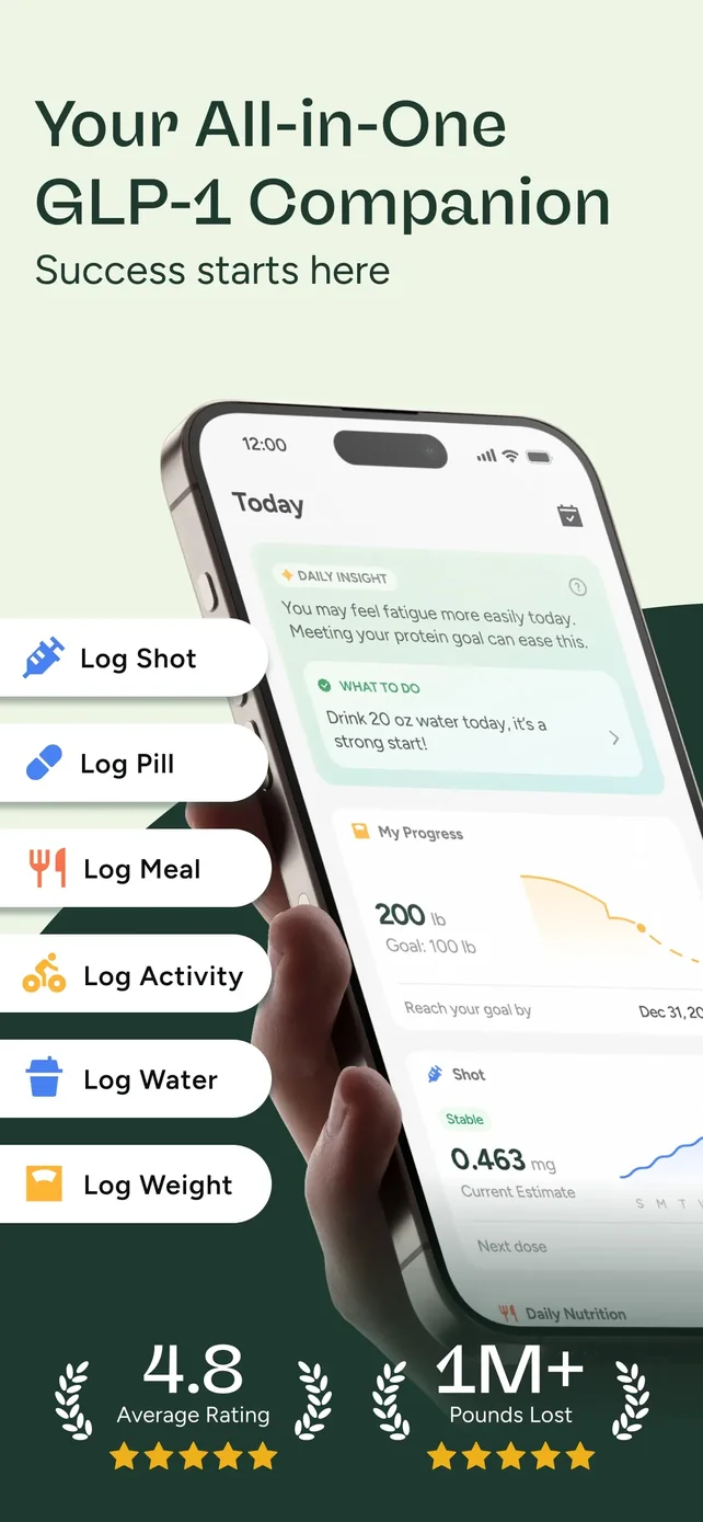 Glowise: GLP-1 Tracker & Diary App Store screenshot 1