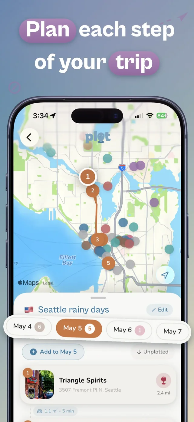 Plotline: Travel Map & Planner App Store screenshot 3