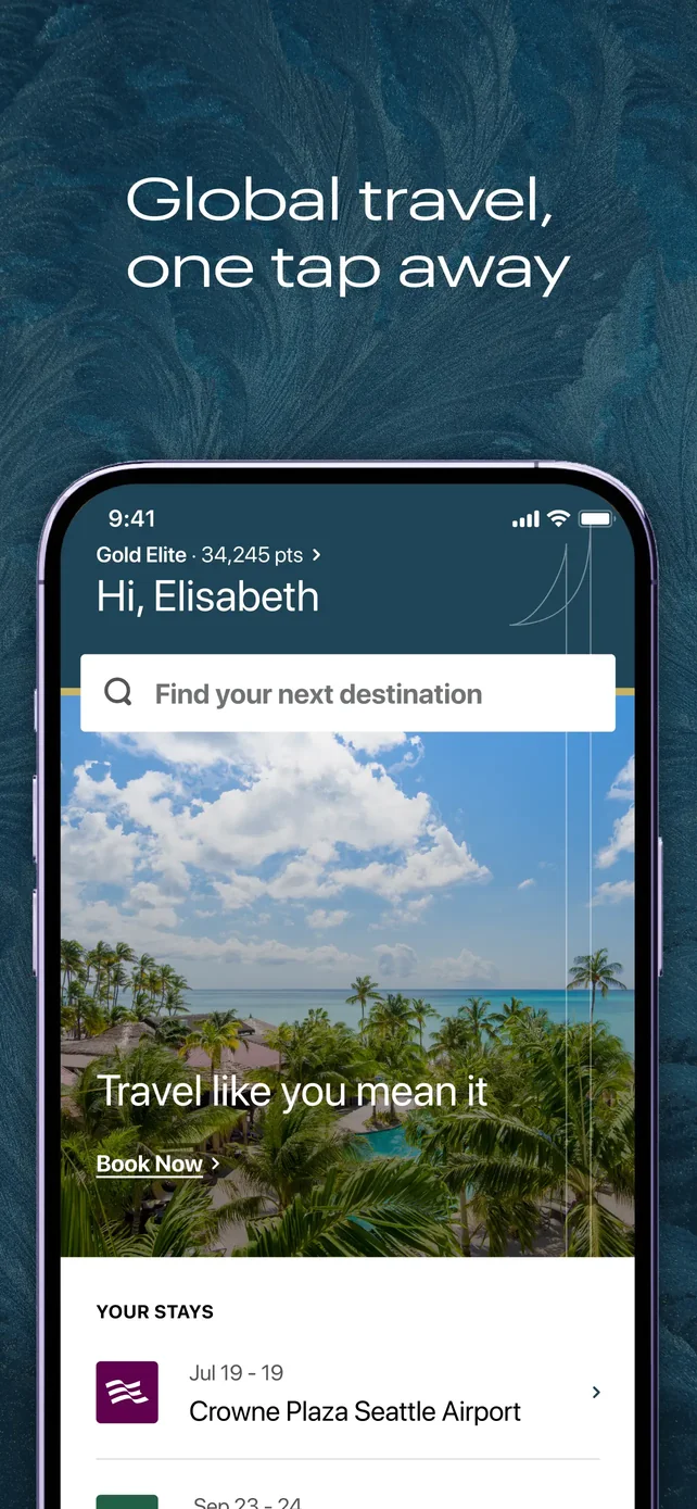 IHG One Rewards: Book Hotels App Store screenshot 1