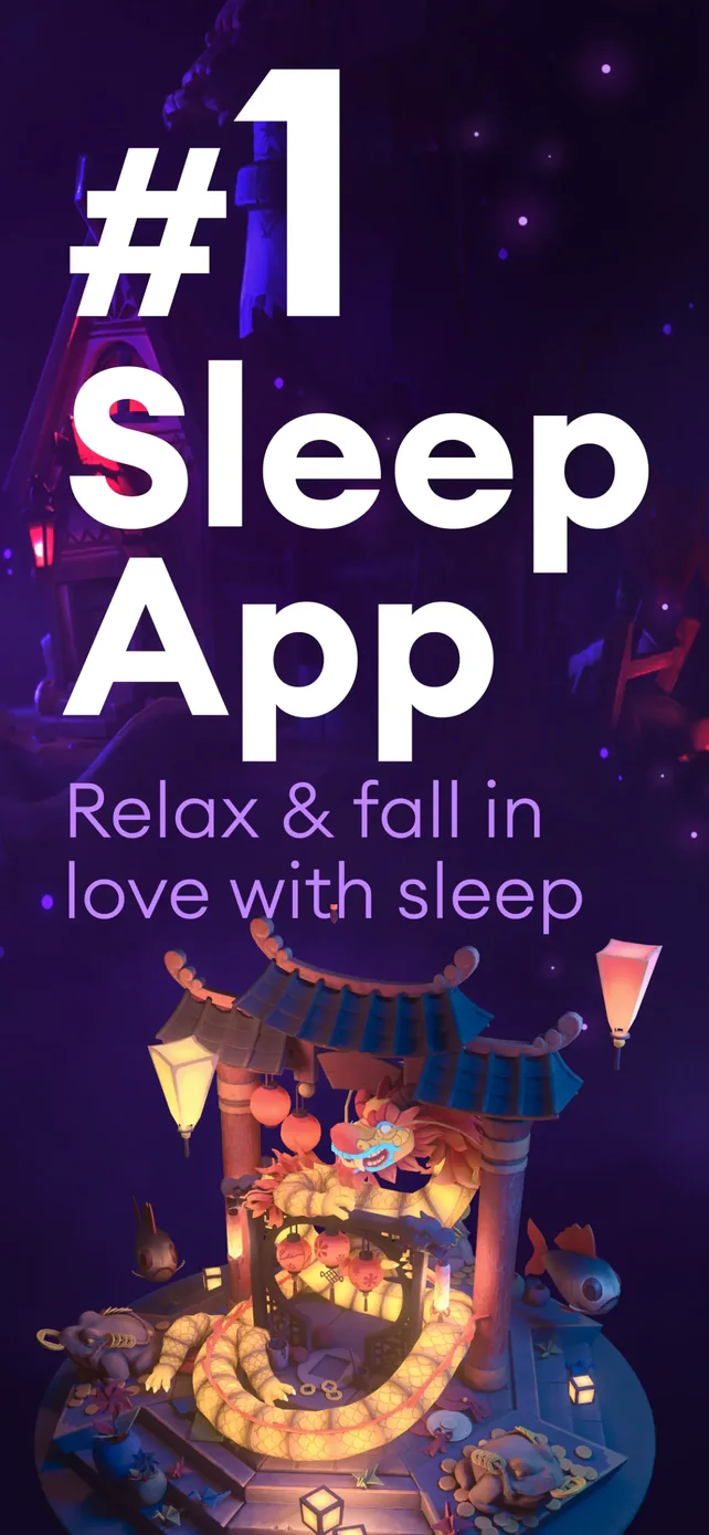 Loóna: Sleep, reduce anxiety App Store screenshot 1