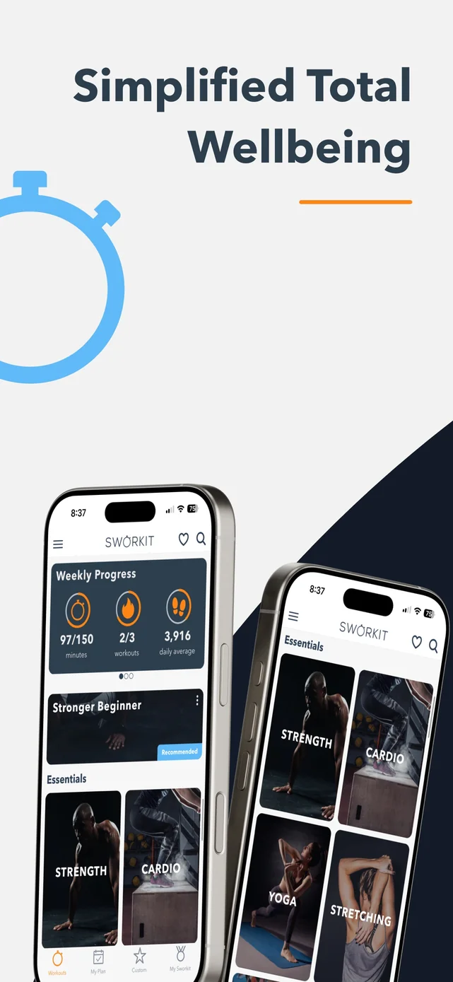 Sworkit Fitness & Wellness App App Store screenshot 1