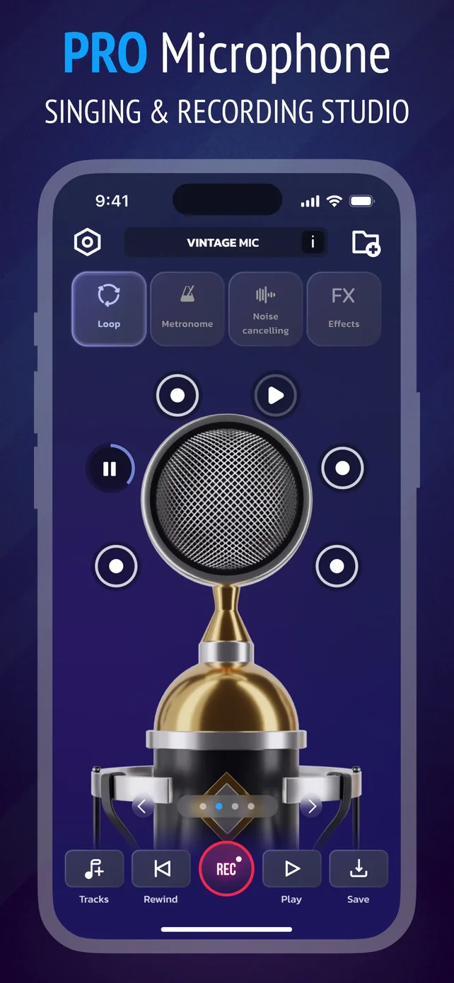 Pro Microphone: Voice Record App Store screenshot 1
