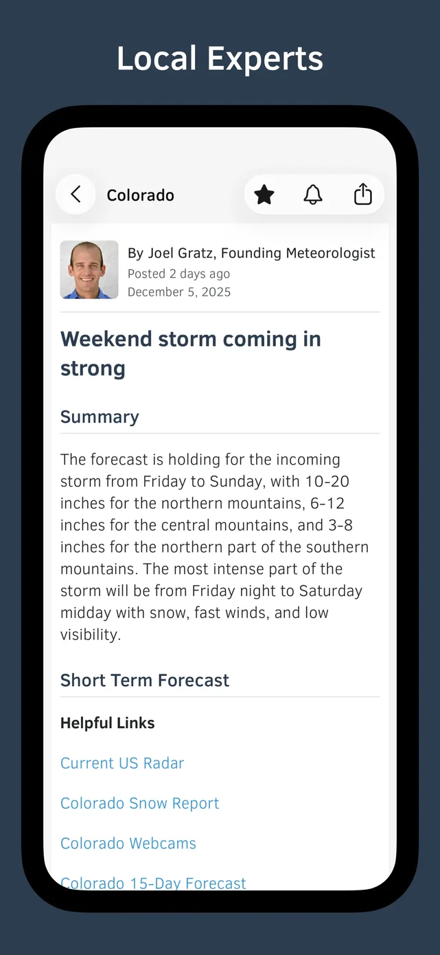 OpenSnow App Store screenshot 3
