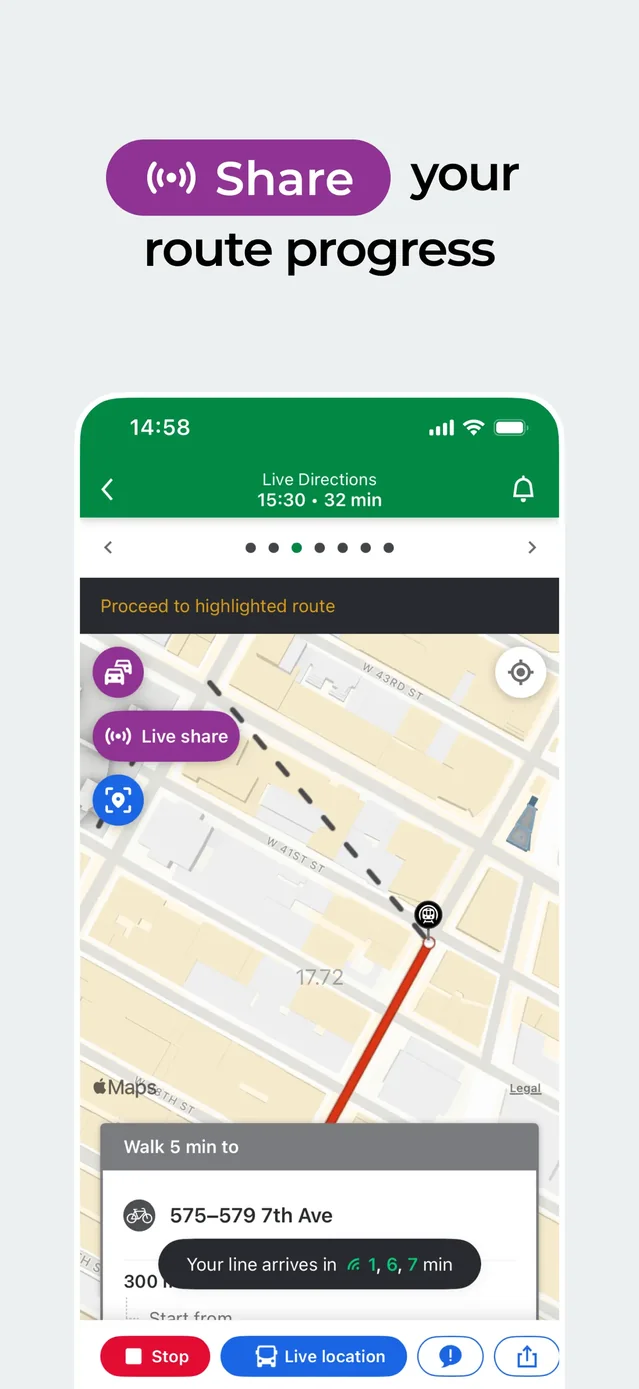 Moovit: Bus & Transit Tracker App Store screenshot 4
