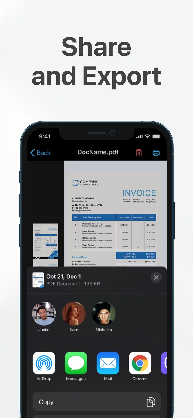 QR Code Reader & PDF Scanner App Store screenshot 2
