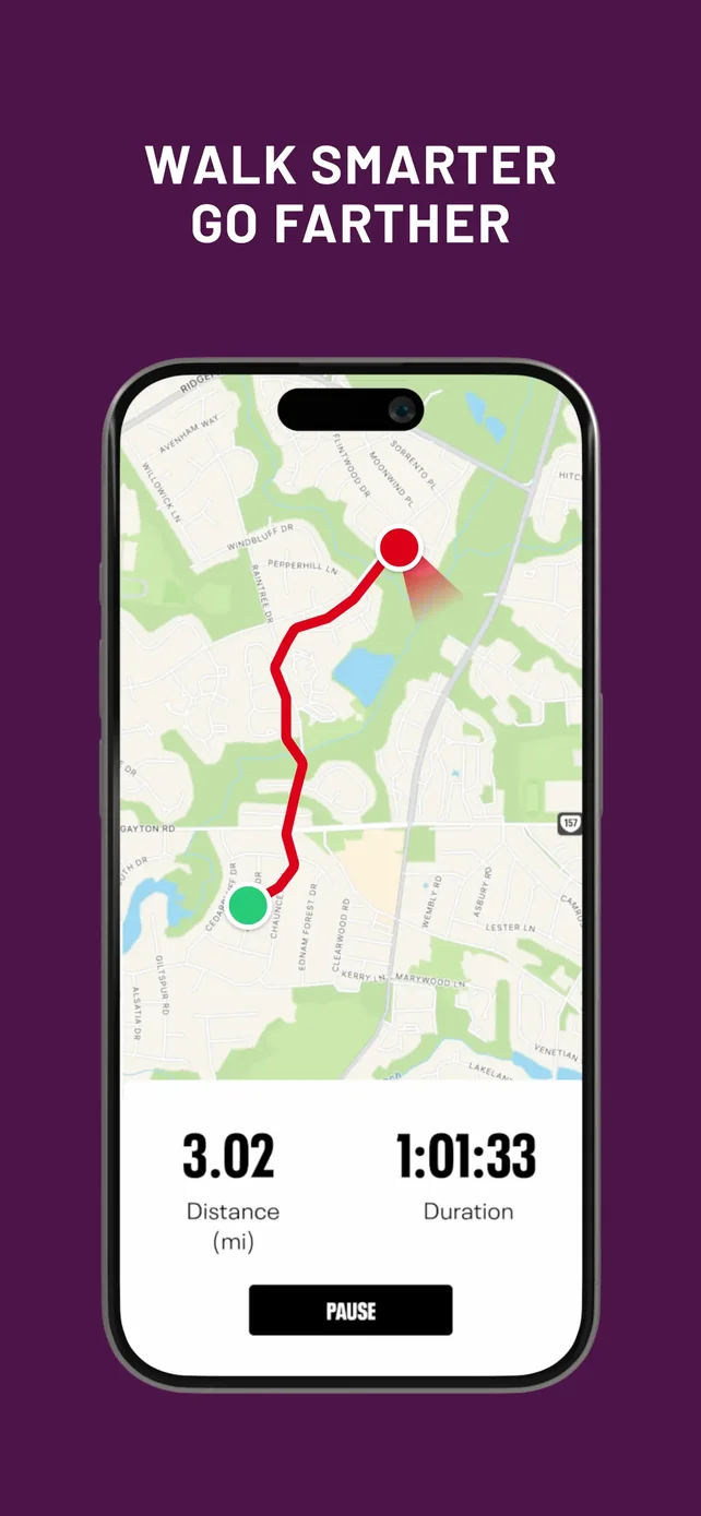 Map My Walk: Walking Tracker App Store screenshot 1
