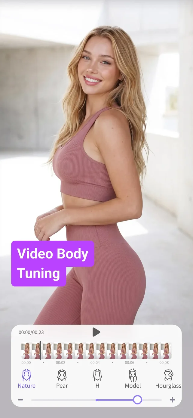 PrettyUp - Body Editor Video App Store screenshot 1