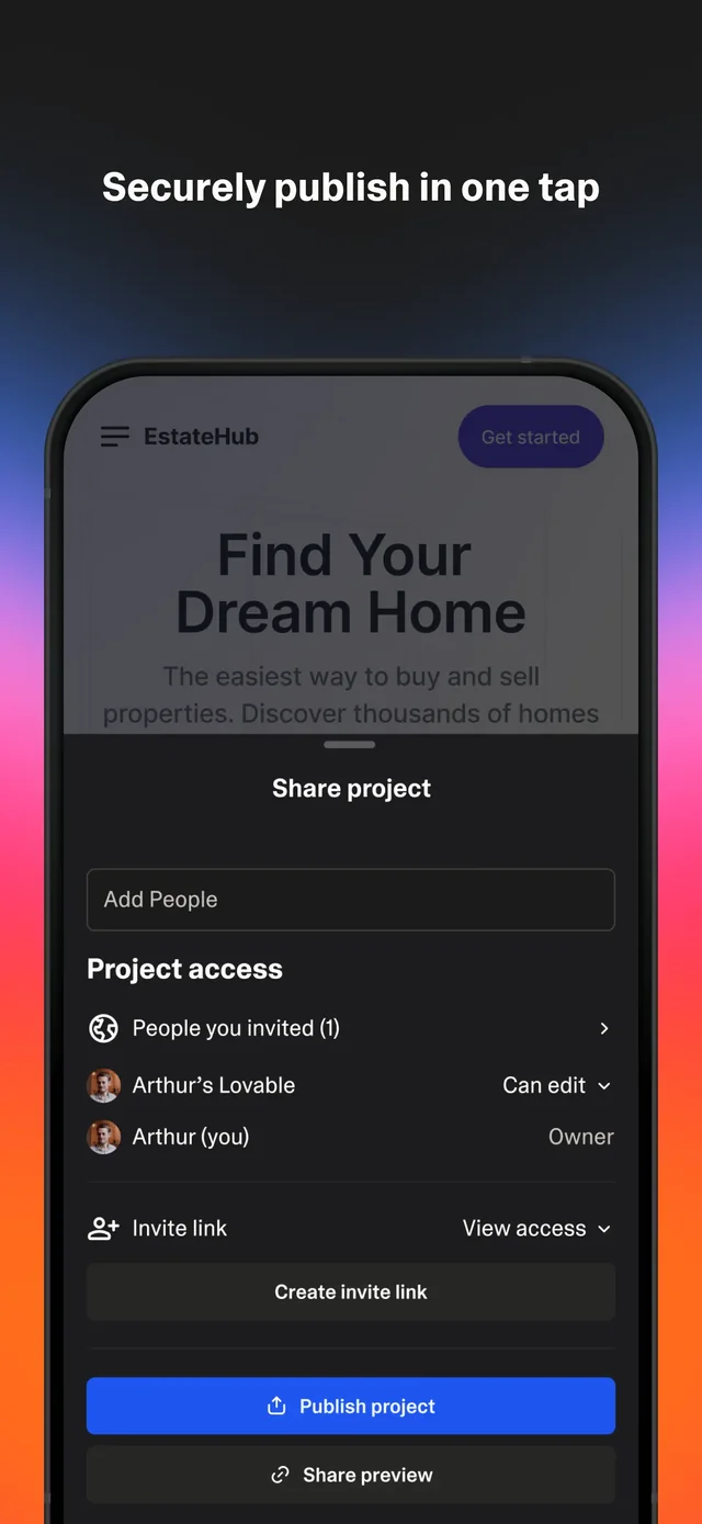 Lovable: Build Apps With AI App Store screenshot 4