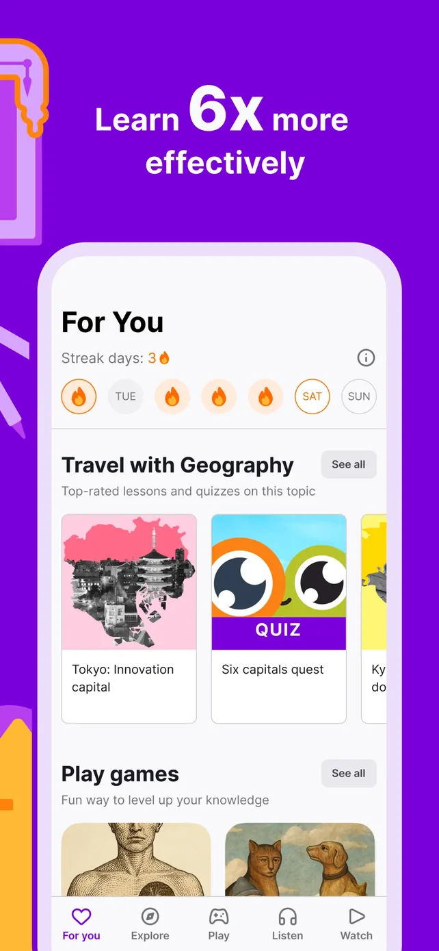 Nibble: Daily Learning & Quiz App Store screenshot 2
