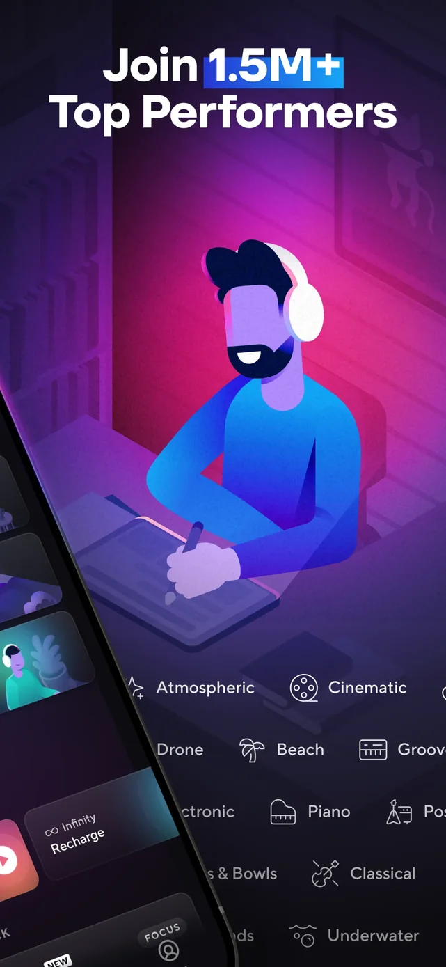 Brain.fm: Focus & Sleep Music App Store screenshot 2