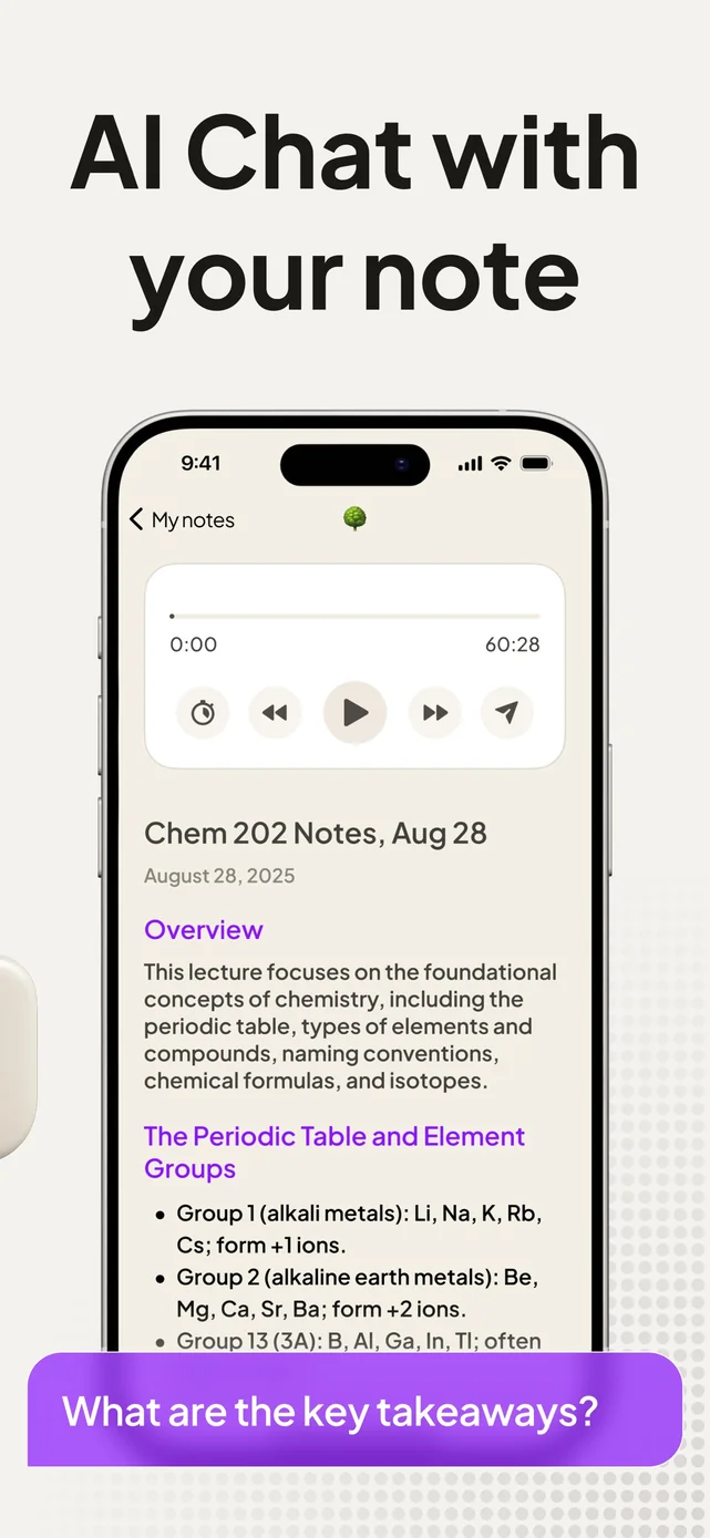 Coconote - AI Note Taker App Store screenshot 4