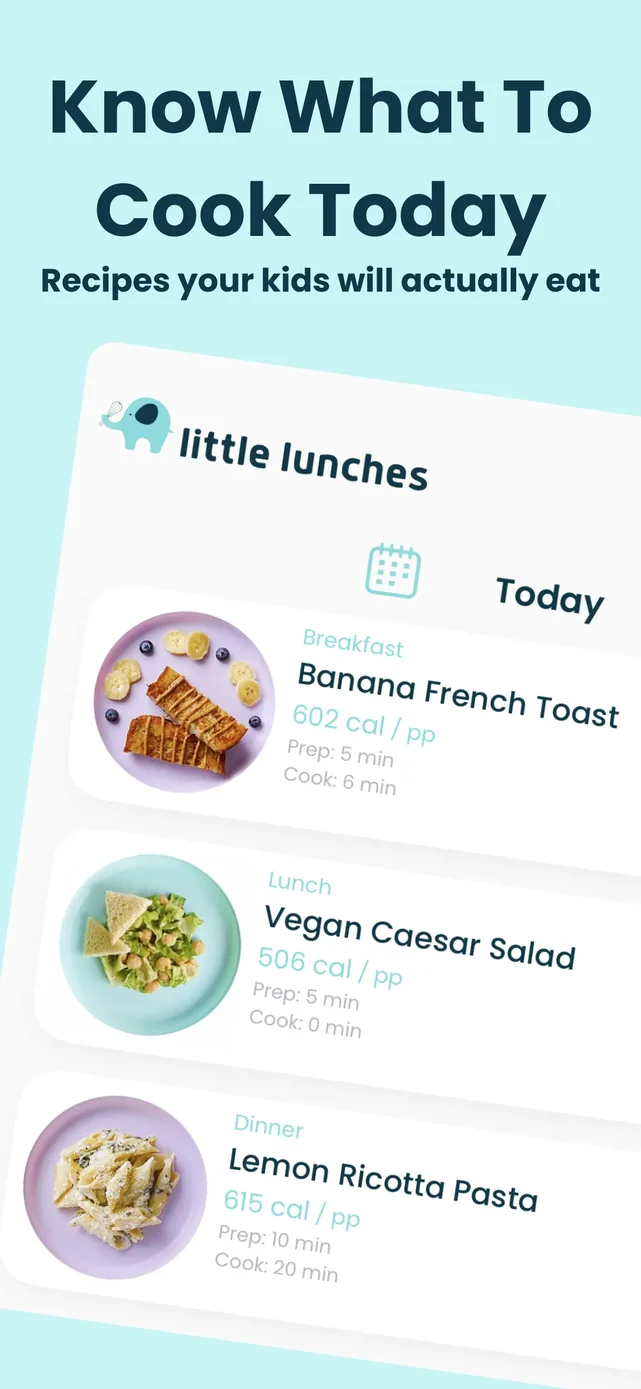 Little Lunches: Kids Meals App Store screenshot 2