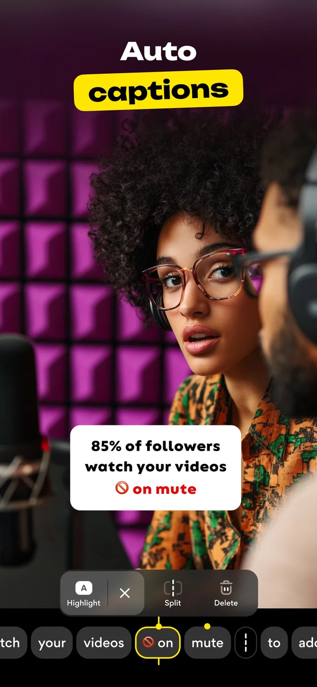 Liro: AI Video Caption Editor App Store screenshot 1