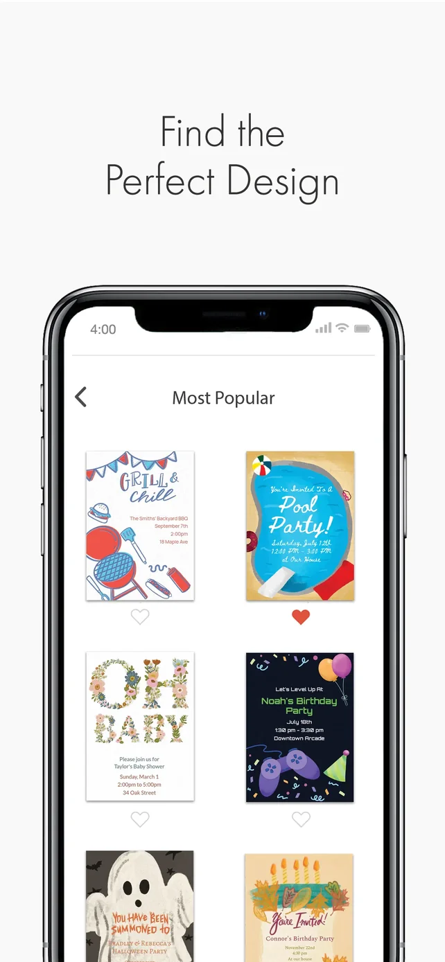 Punchbowl: Invitations & Cards App Store screenshot 2