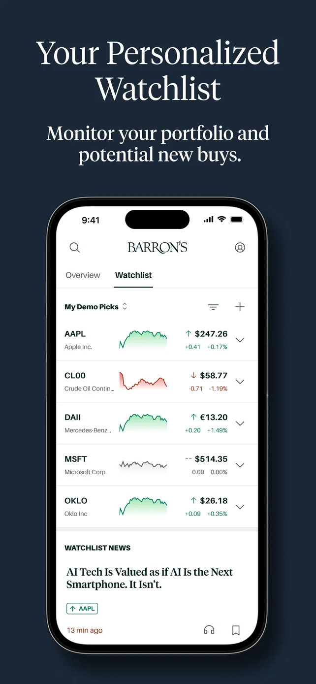 Barron’s - Investing Insights App Store screenshot 4
