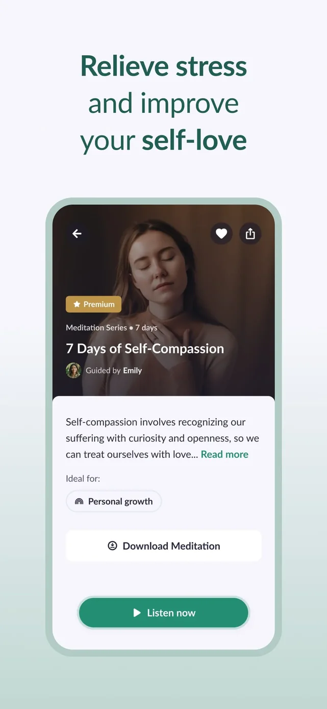 Pura Mente: Sleep & Meditation App Store screenshot 2