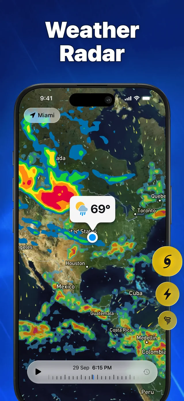 Weather Radar - NOAA Channel App Store screenshot 1