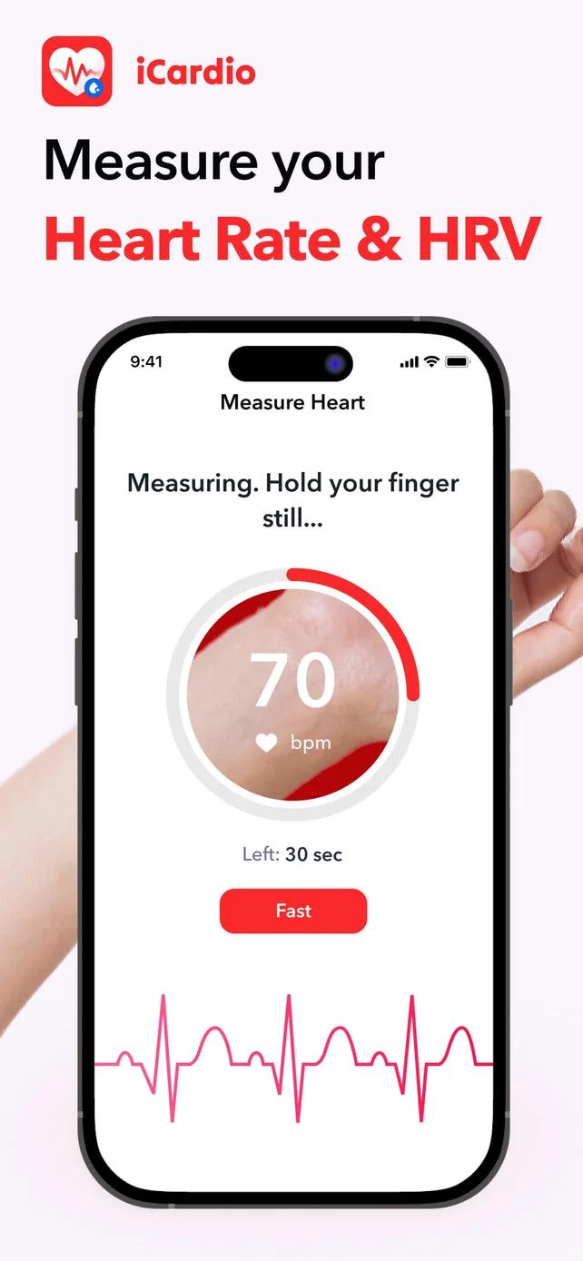 iCardio - Heart Rate Tracker App Store screenshot 1