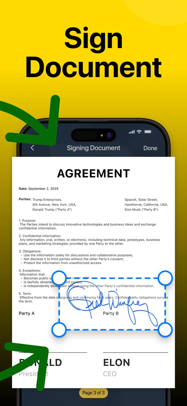 e Signature Scanner, Sign PDF App Store screenshot 3