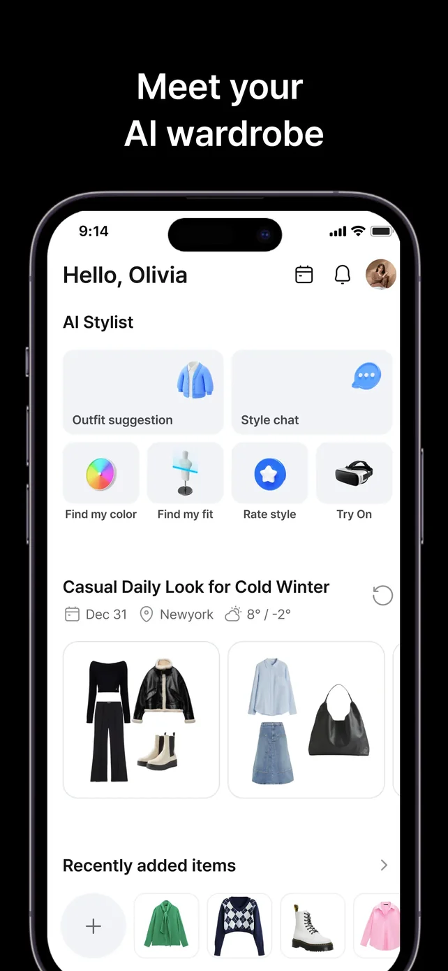 Acloset - AI Fashion Assistant App Store screenshot 1