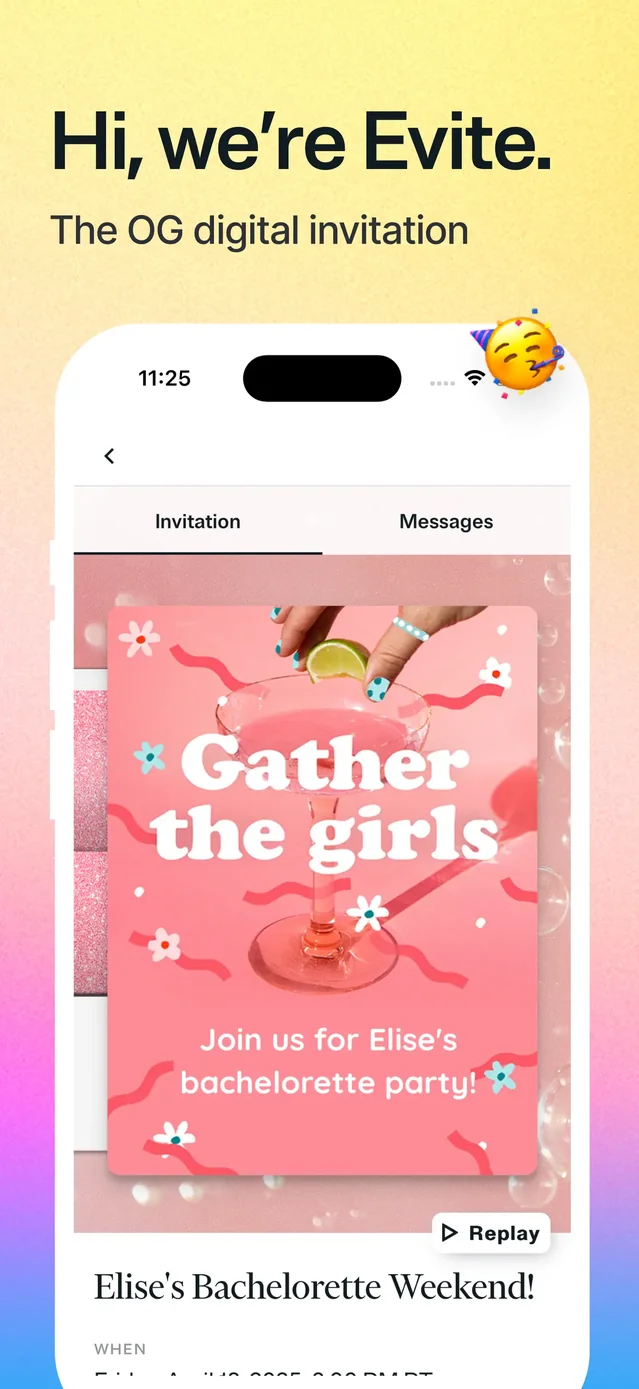 Evite: Party Invitation Maker App Store screenshot 1