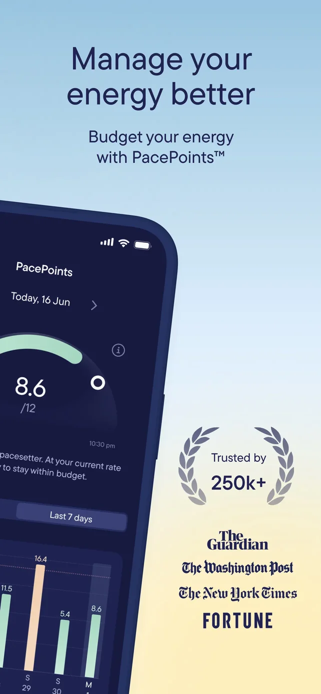 Visible: Pacing for illness App Store screenshot 2