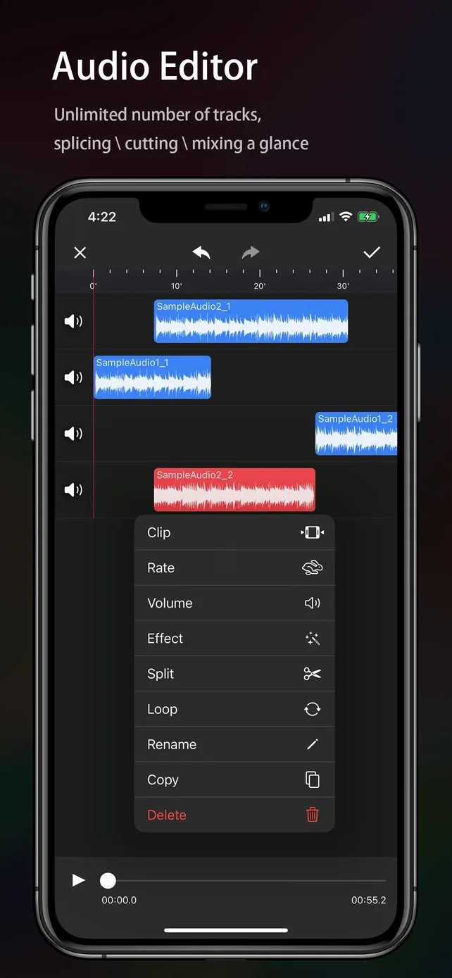 Audio Editor - Music editor App Store screenshot 2