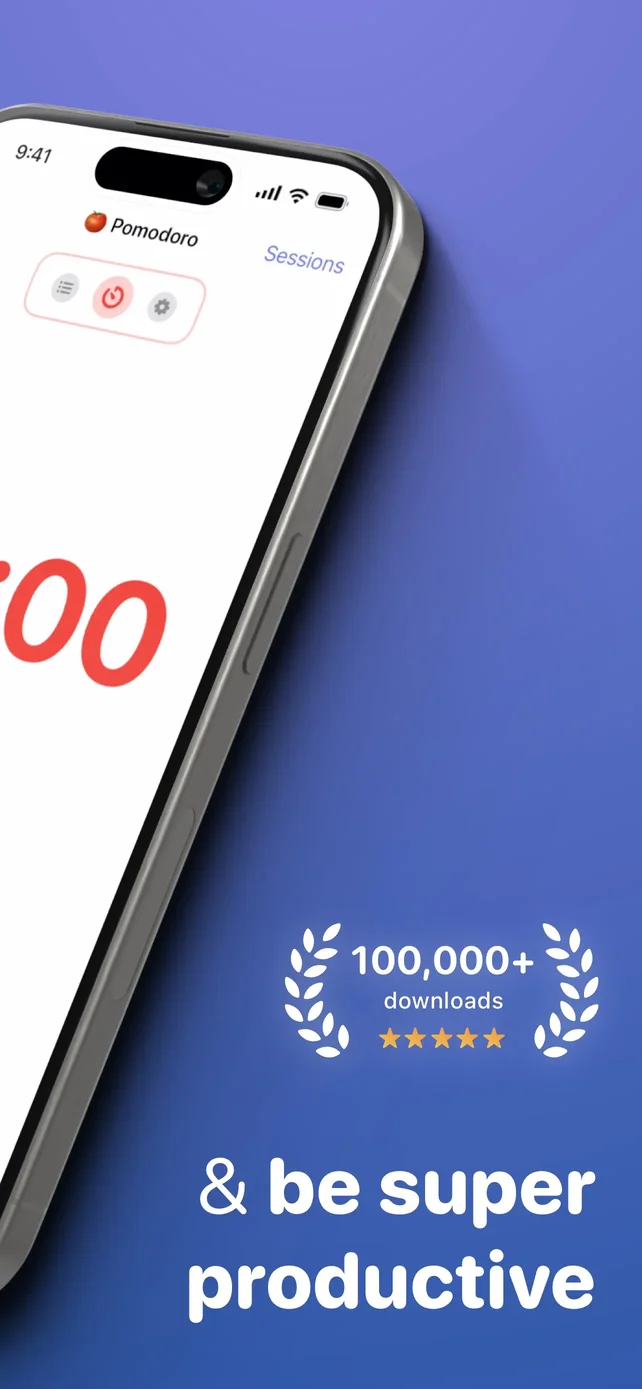 Focused Work - Pomodoro Timer App Store screenshot 2
