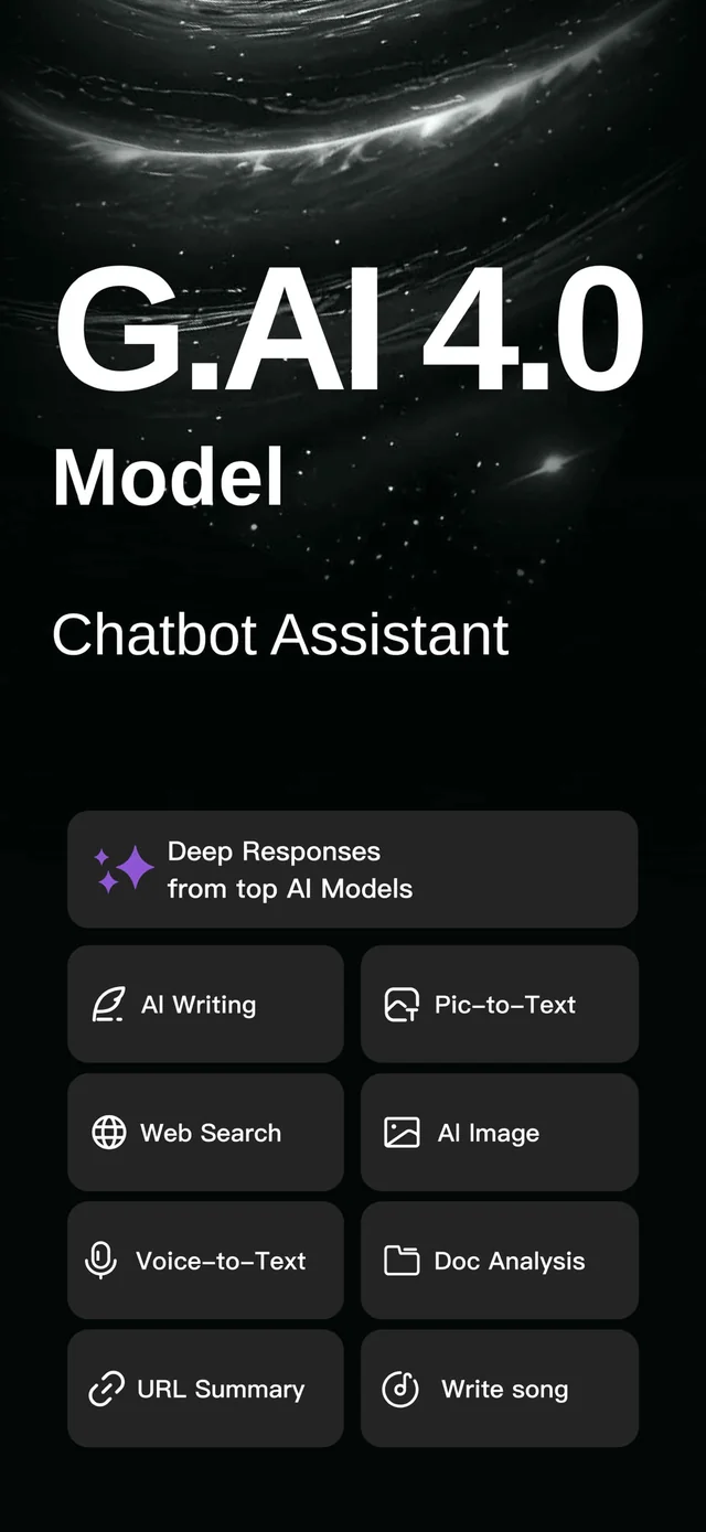 G.AI 4.1 -AI Chatbot Assistant App Store screenshot 1
