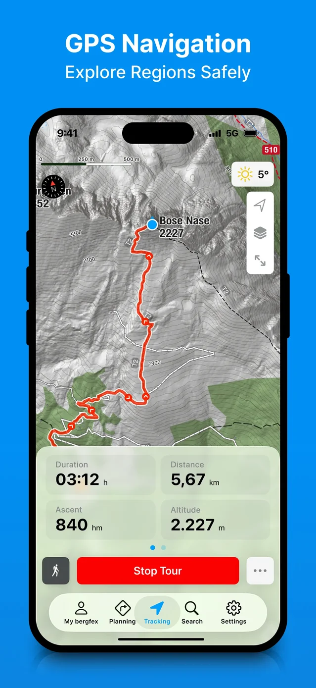 bergfex: Hiking & Tracking App Store screenshot 2