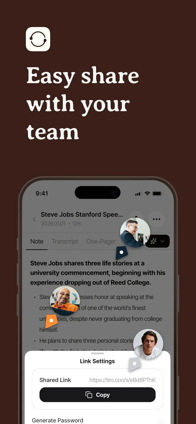 Tiro - AI Meeting Notes App Store screenshot 4