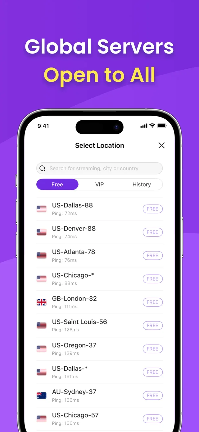 VPN - Free VPN Potato ™ App Store screenshot 2