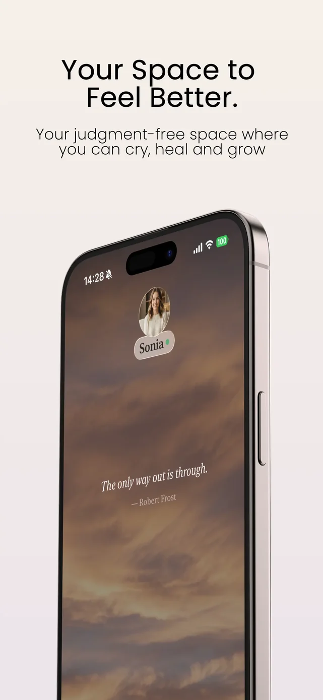 Sonia: AI for Mental Health App Store screenshot 1