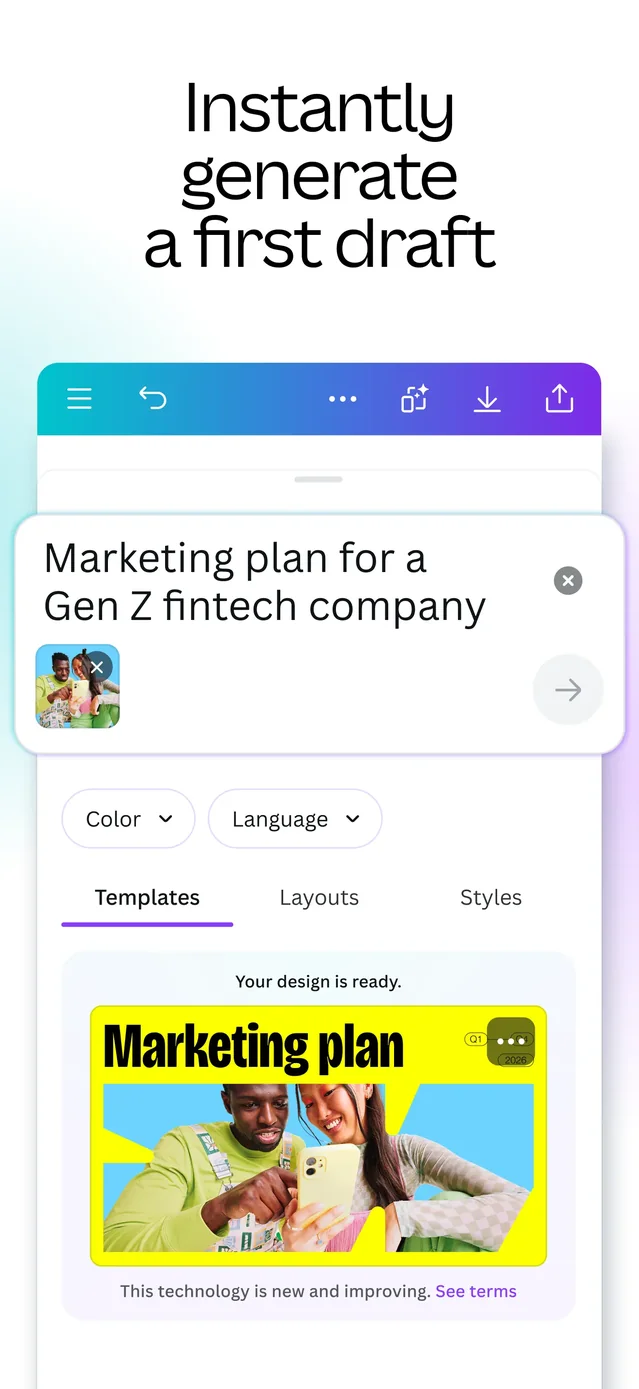 Canva: AI Video & Photo Editor App Store screenshot 3