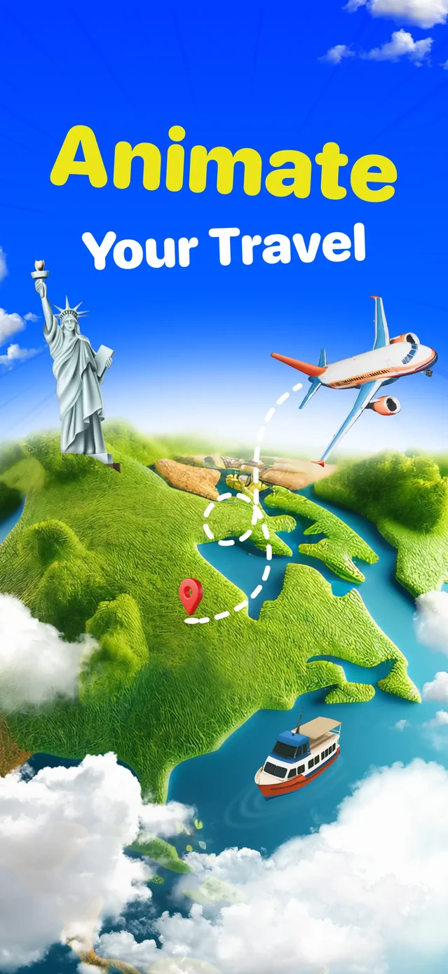 TravelAnimator: Journey Route App Store screenshot 1