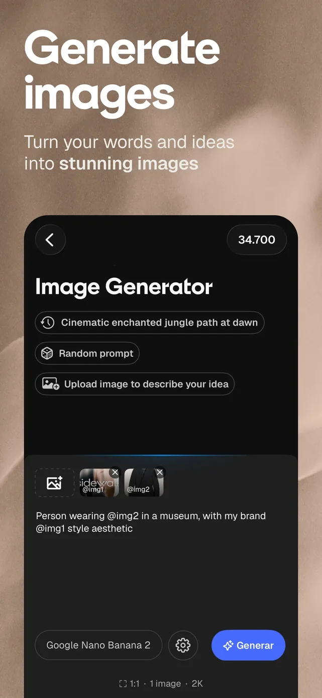 Magnific - AI Video & Image App Store screenshot 1