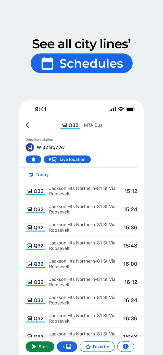 Moovit: Bus & Transit Tracker App Store screenshot 3