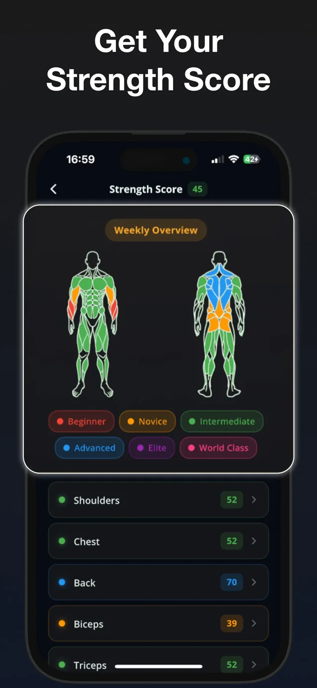 Stronger - Gym Workout Planner App Store screenshot 1