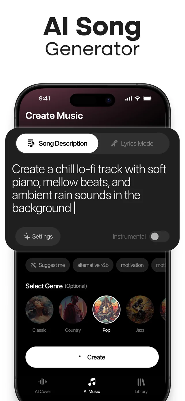 MyTunes : AI Music Generator App Store screenshot 4