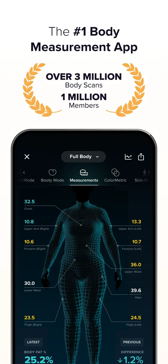 ZOZOFIT: 3D Body Scanner App Store screenshot 1