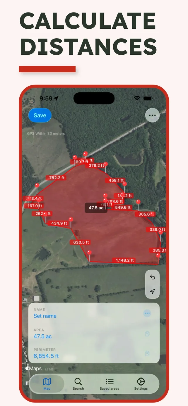Map Area Calculator - Marea App Store screenshot 3