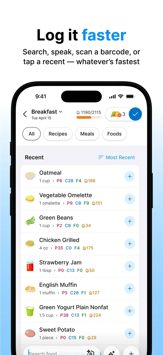 MacrosFirst - Macro Tracker App Store screenshot 4