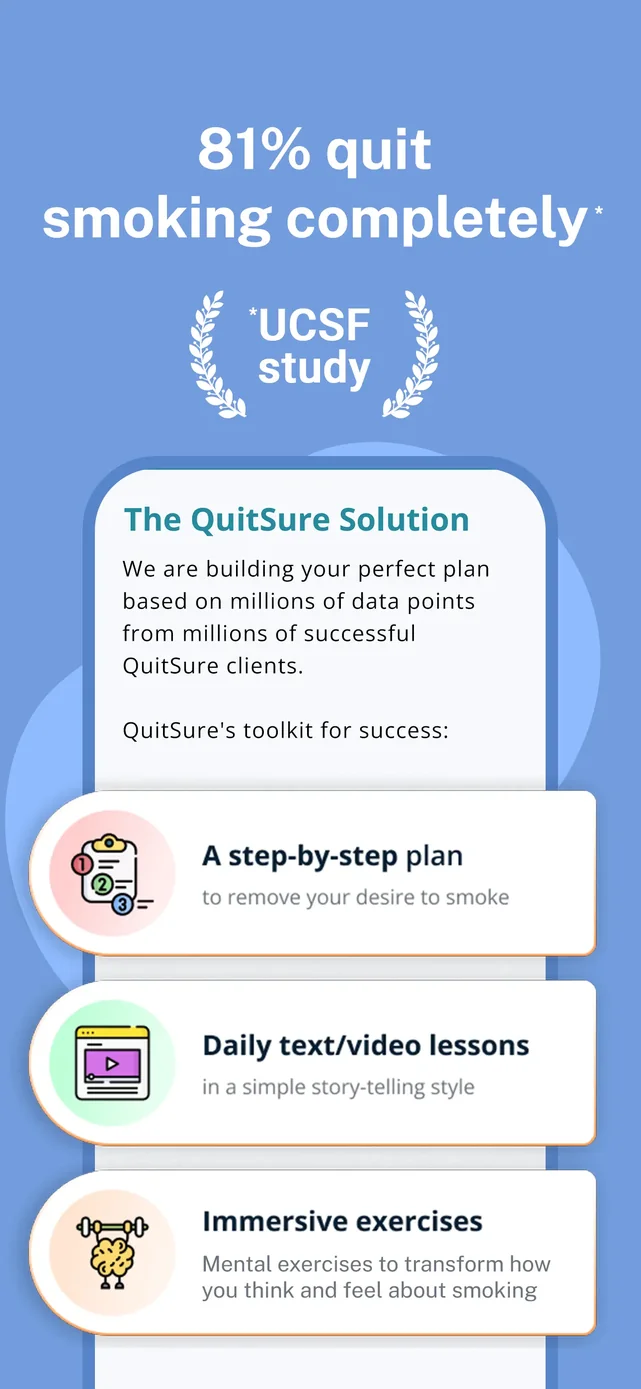 QuitSure Quit Smoking & Vaping App Store screenshot 3