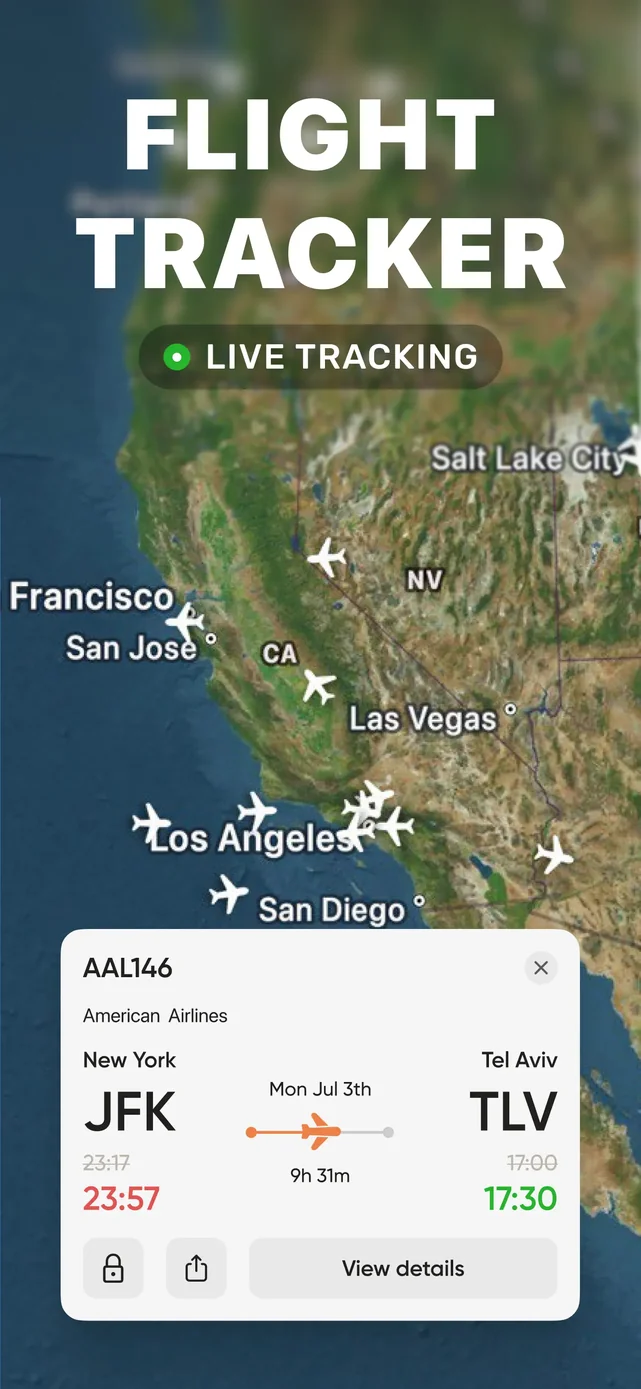 Flight Tracker: Plane Radar 24 App Store screenshot 1