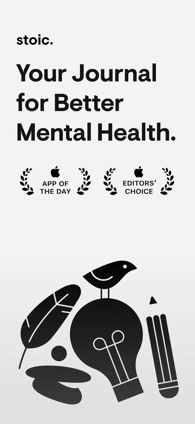 stoic. mental health journal App Store screenshot 1