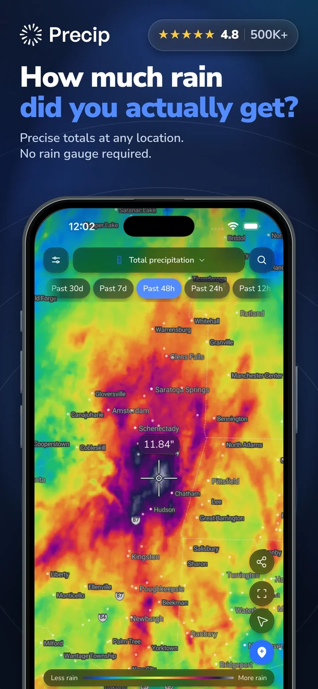 Precip - Rain Today & Forecast App Store screenshot 1