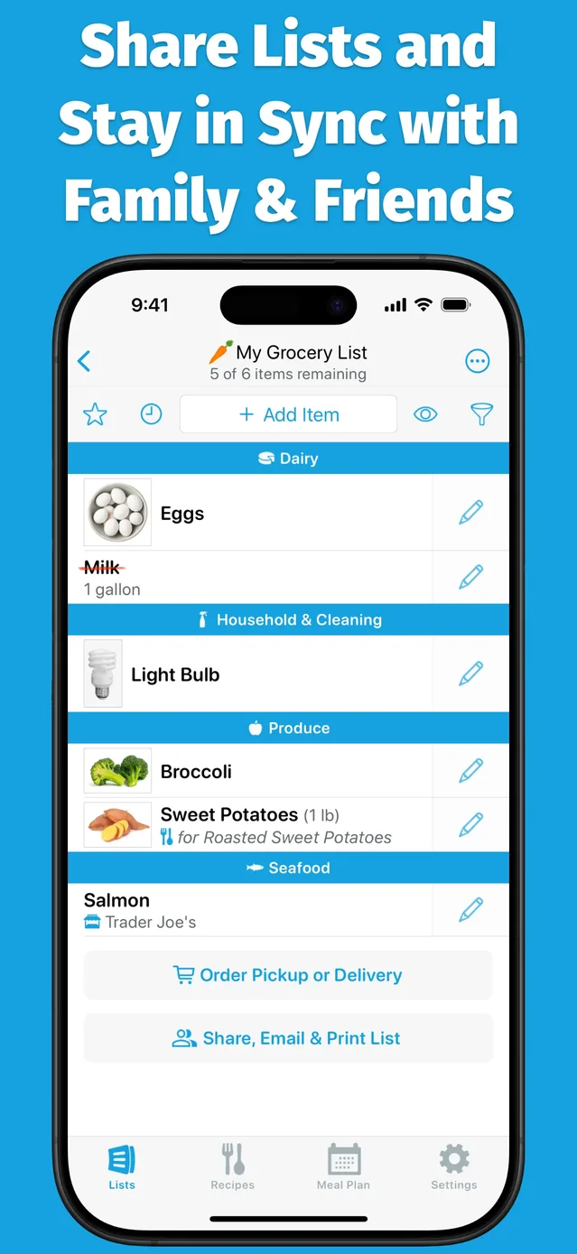 AnyList: Grocery Shopping List App Store screenshot 1