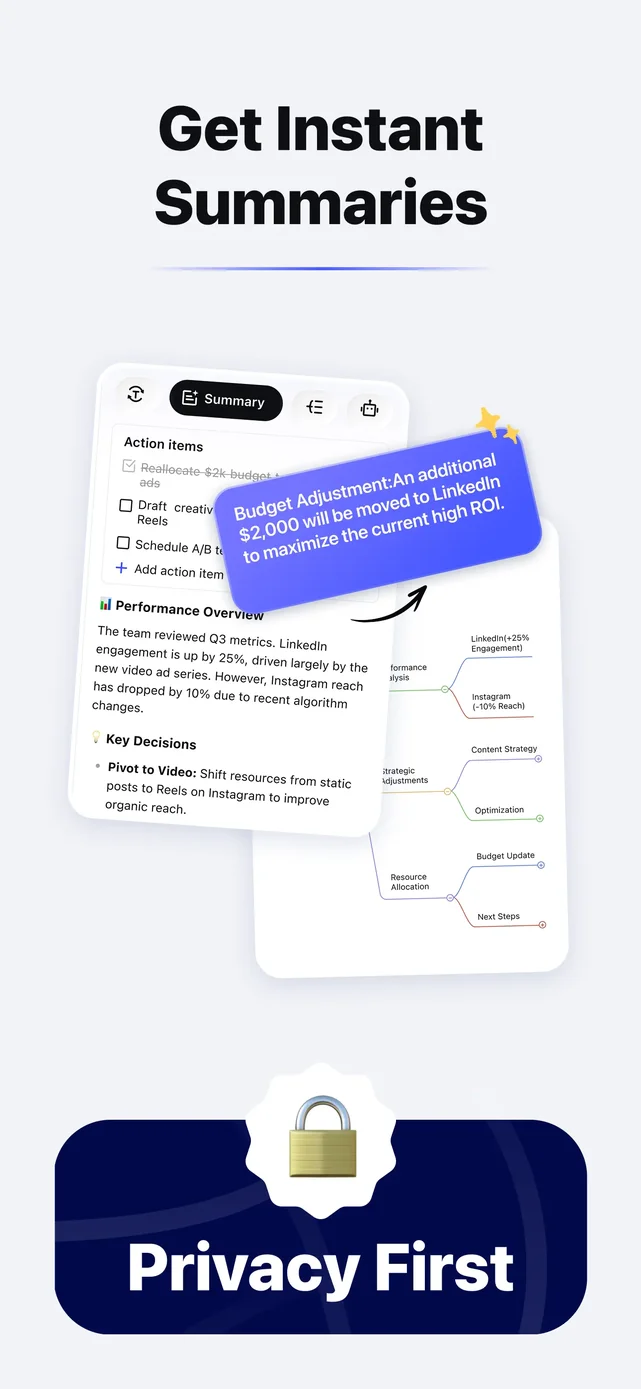 HiNoter - AI Note Taker App Store screenshot 3