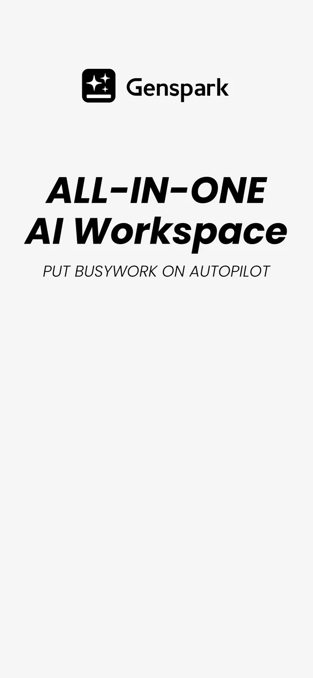 Genspark AI Workspace App Store screenshot 1